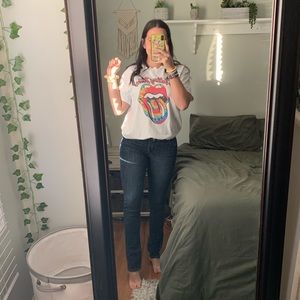 Paige Skyline Straight Dark Blue Jeans Size 29